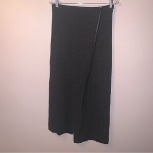 Annette Gortz Grey Virgin Wool Blend Maxi Skirt M